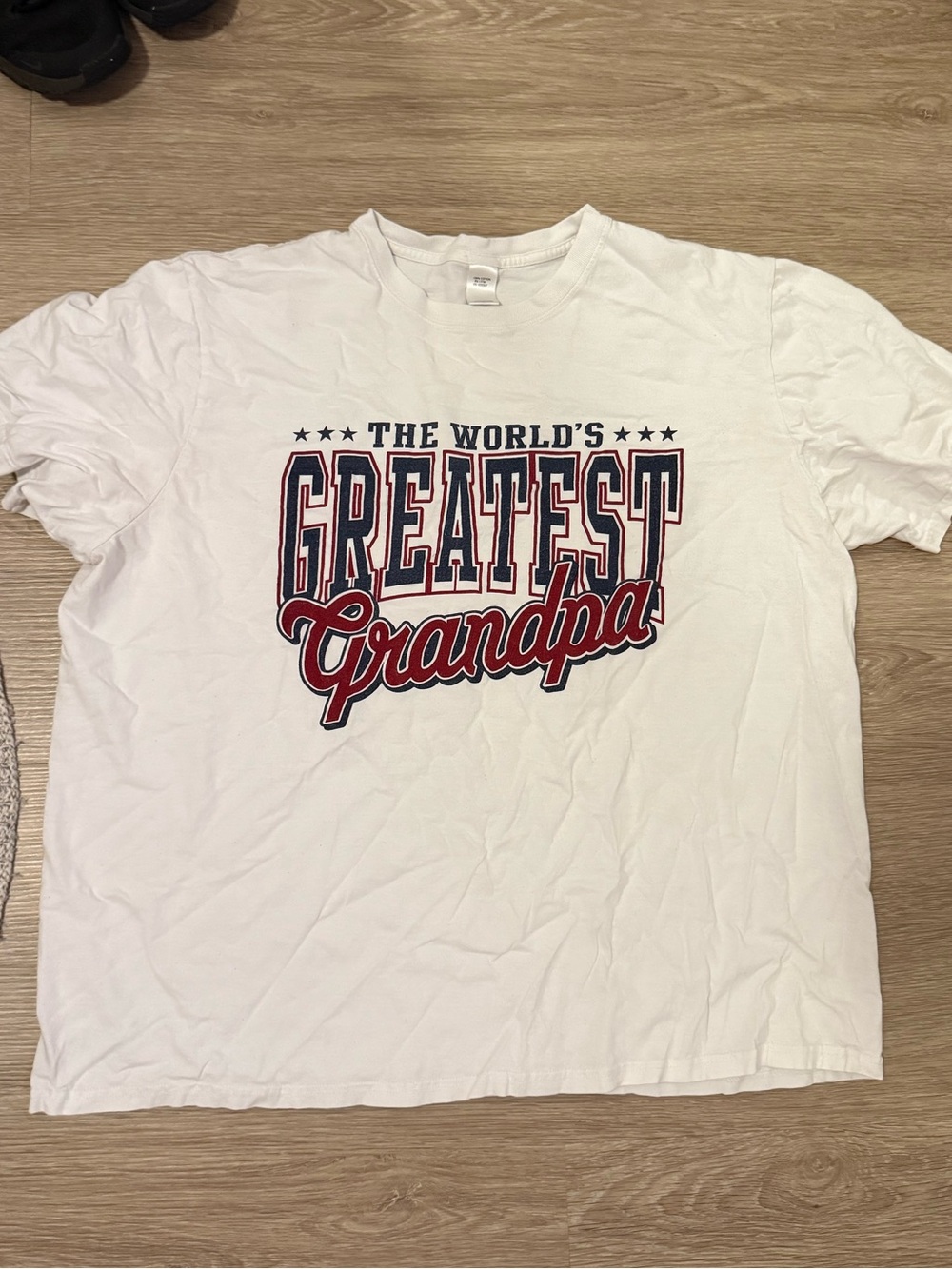 White 'The World's Greatest Grandpa' Graphic Tee
